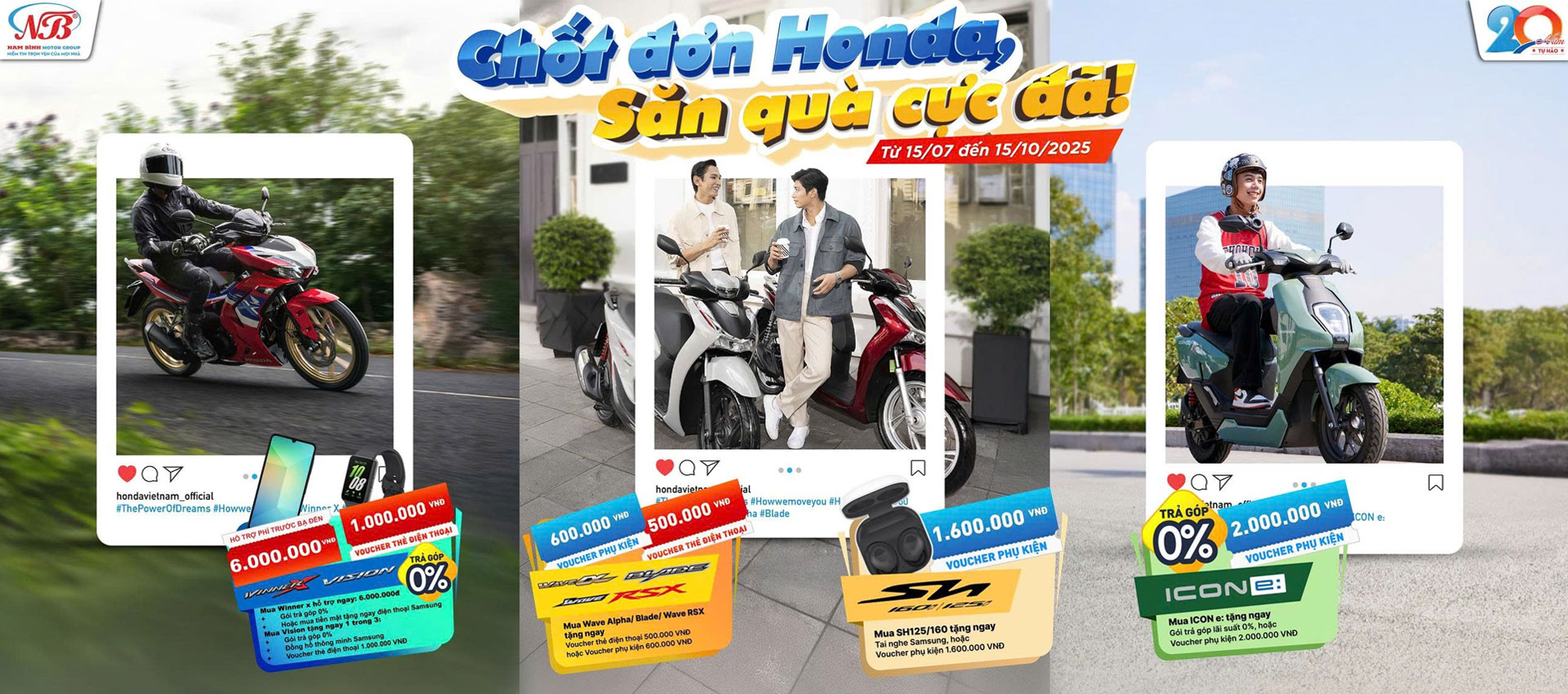 Chốt đơn honda săn quà cực đã