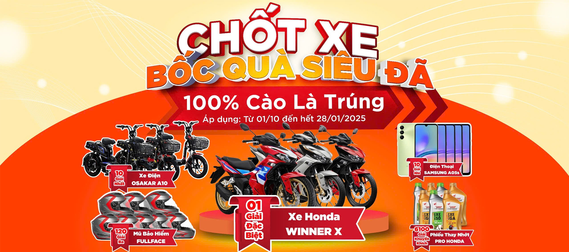 Chốt xe bốc quà siêu đã